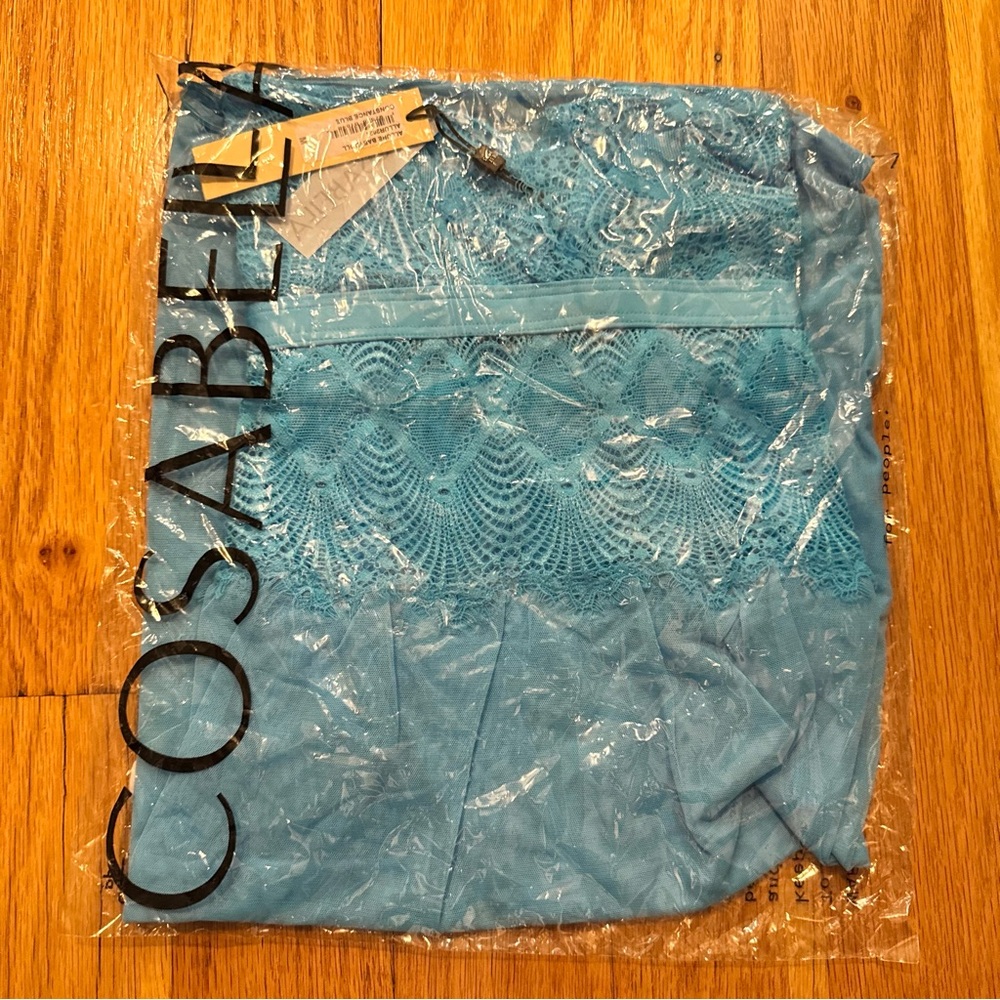 Cosabella Allure Babydoll Teddy Nightgown Lingerie Constance Blue medium M - Picture 7 of 7